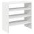 Rafturi pantofi 2 buc stivuibile alb 60x30x30,5 cm GartenMobel Dekor