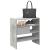Rafturi de pantofi 2 buc stivuibile beton gri 60x30x30,5 cm GartenMobel Dekor