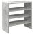 Rafturi de pantofi 2 buc stivuibile beton gri 60x30x30,5 cm GartenMobel Dekor