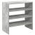 Rafturi de pantofi 2 buc stivuibile beton gri 60x30x30,5 cm GartenMobel Dekor