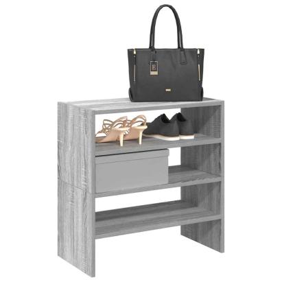 Rafturi pentru pantofi 2 buc stivuibile gri Sonoma 60x30x30,5cm GartenMobel Dekor