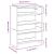 Pantofar, alb, 80x25x61,5 cm, lemn prelucrat GartenMobel Dekor