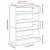 Pantofar, Stejar maro, 80x25x61,5 cm, lemn prelucrat GartenMobel Dekor