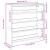 Pantofar, alb, 80x25x81 cm, lemn prelucrat GartenMobel Dekor