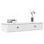 Raft de perete cu sertare, alb, 100x37,5x19 cm, lemn prelucrat GartenMobel Dekor