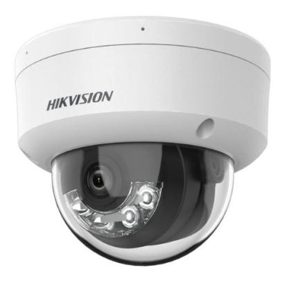 Camera IP Dome 2MP Smart Hybrid Light Hikvision DS-2CD1123G2-LIU(2.8mm), Microfon, PoE, IR 30m, Lumina Alba 30m, lentila 2.8mm, IP67, IK08 SafetyGuard Surveillance