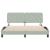 Cadru de pat cu lumini LED, gri deschis, 160x200 cm, catifea GartenMobel Dekor