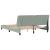 Cadru de pat cu lumini LED, gri deschis, 160x200 cm, catifea GartenMobel Dekor