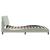 Cadru de pat cu lumini LED, gri deschis, 160x200 cm, catifea GartenMobel Dekor