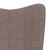 Scaun balansoar cu taburet, gri taupe, textil GartenMobel Dekor