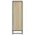 Bibliotecă stejar sonoma 97,5x33x107,5 cm, lemn prelucrat/metal GartenMobel Dekor
