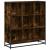 Bibliotecă stejar fumuriu 97,5x33x107,5 cm lemn prelucrat/metal GartenMobel Dekor