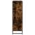 Bibliotecă stejar fumuriu 97,5x33x107,5 cm lemn prelucrat/metal GartenMobel Dekor