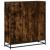 Bibliotecă stejar fumuriu 97,5x33x107,5 cm lemn prelucrat/metal GartenMobel Dekor
