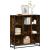 Bibliotecă stejar fumuriu 97,5x33x107,5 cm lemn prelucrat/metal GartenMobel Dekor