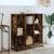 Bibliotecă stejar fumuriu 97,5x33x107,5 cm lemn prelucrat/metal GartenMobel Dekor
