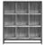 Bibliotecă, gri sonoma, 97,5x33x107,5 cm, lemn prelucrat/metal GartenMobel Dekor