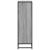 Bibliotecă, gri sonoma, 97,5x33x107,5 cm, lemn prelucrat/metal GartenMobel Dekor
