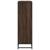 Bibliotecă, stejar maro, 97,5x33x107,5 cm, lemn prelucrat/metal GartenMobel Dekor
