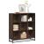 Bibliotecă, stejar maro, 97,5x33x107,5 cm, lemn prelucrat/metal GartenMobel Dekor