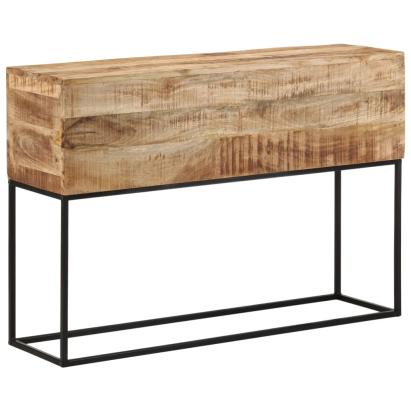 Masă consolă, 110x30x75 cm, lemn masiv de mango brut și fier GartenMobel Dekor