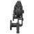 Set feronerie pentru ușă glisantă, negru, 183 cm, oțel GartenMobel Dekor