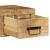 Dulap TV montat pe perete 60x30x19 cm, lemn masiv de mango brut GartenMobel Dekor