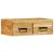 Dulap TV montat pe perete 60x30x19 cm, lemn masiv de acacia GartenMobel Dekor