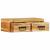 Dulap TV montat pe perete 60x30x19 cm, lemn masiv de acacia GartenMobel Dekor