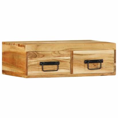 Dulap TV montat pe perete 60x30x19 cm, lemn masiv de acacia GartenMobel Dekor