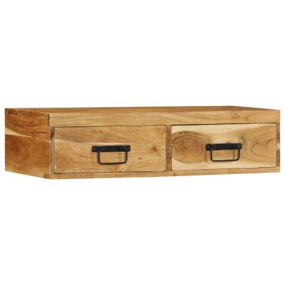 Dulap TV montat pe perete 80x30x19 cm, lemn masiv reciclat GartenMobel Dekor