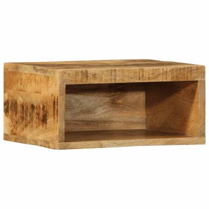 Dulap TV montat pe perete 40x30x19 cm, lemn masiv de mango brut GartenMobel Dekor