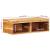 Dulap TV montat pe perete 60x30x19 cm, lemn masiv de acacia GartenMobel Dekor