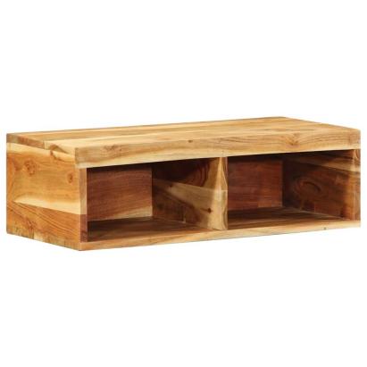 Dulap TV montat pe perete 60x30x19 cm, lemn masiv de acacia GartenMobel Dekor