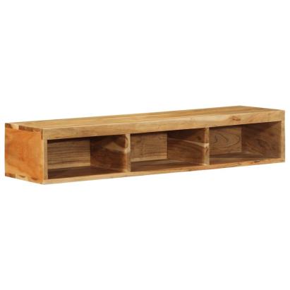 Dulap TV montat pe perete 100x30x19 cm, lemn masiv reciclat GartenMobel Dekor