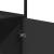 Dulapuru negru 68x35x139 cm lemn și metal prelucrat GartenMobel Dekor