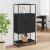 Dulapuru negru 68x35x139 cm lemn și metal prelucrat GartenMobel Dekor