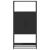Dulapuru negru 68x35x139 cm lemn și metal prelucrat GartenMobel Dekor