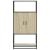 Dulapuru Stejar Sonoma 68x35x139 cm lemn și metal prelucrat GartenMobel Dekor