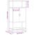 Dulapuru Stejar Sonoma 68x35x139 cm lemn și metal prelucrat GartenMobel Dekor