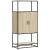 Dulapuru Stejar Sonoma 68x35x139 cm lemn și metal prelucrat GartenMobel Dekor