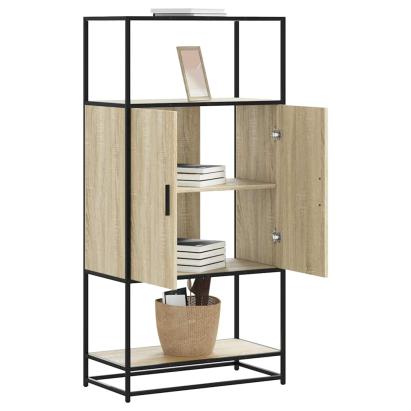 Dulapuru Stejar Sonoma 68x35x139 cm lemn și metal prelucrat GartenMobel Dekor