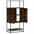 Dulapuru stejar afumat 68x35x139 cm lemn și metal prelucrat GartenMobel Dekor