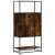 Dulapuru stejar afumat 68x35x139 cm lemn și metal prelucrat GartenMobel Dekor