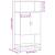 Dulapuru stejar afumat 68x35x139 cm lemn și metal prelucrat GartenMobel Dekor