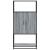 Dulap nalt gri Sonoma 68x35x139 cm lemn prelucrat GartenMobel Dekor