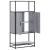Dulap nalt gri Sonoma 68x35x139 cm lemn prelucrat GartenMobel Dekor