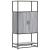 Dulap nalt gri Sonoma 68x35x139 cm lemn prelucrat GartenMobel Dekor