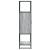 Dulap nalt gri Sonoma 68x35x139 cm lemn prelucrat GartenMobel Dekor