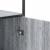 Dulap nalt gri Sonoma 68x35x139 cm lemn prelucrat GartenMobel Dekor